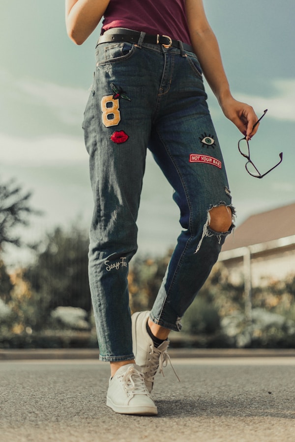 Miniatura: Calça Jeans - destroyed